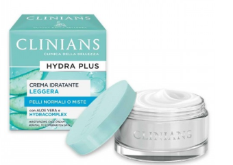 Clinians Hydra Plus Crema Idratante Leggera – Pelli Normali o Miste 50 ml