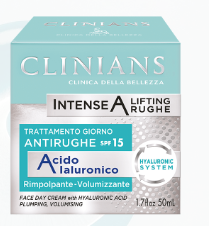 Clinians Trattamento Giorno Antirughe SPF 15 con Acido Ialuronico 50 ml