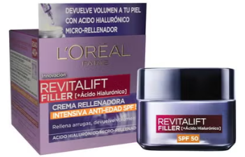 L’Oréal Revitalift Filler Crema Viso con Acido Ialuronico SPF50 – 50 ml