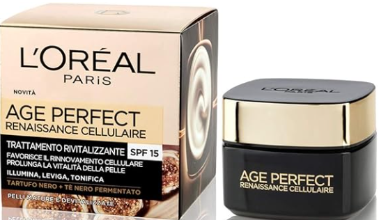 L'OREAL Age Perfect Renaissance Cellulaire Crema Viso Antirughe Ricostituente Giorno, Pelli Mature, 50 ml