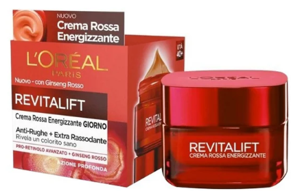 L’Oréal Revitalift Crema Rossa Energizzante Anti-Rughe e Rassodante 50 ml
