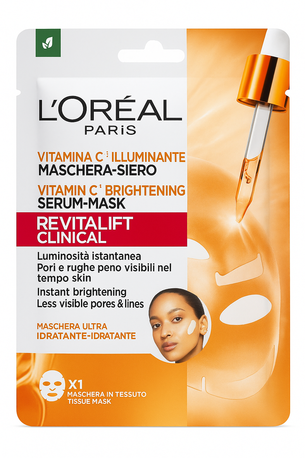 L’Oréal Revitalift Clinical Maschera-Siero Illuminante alla Vitamina C