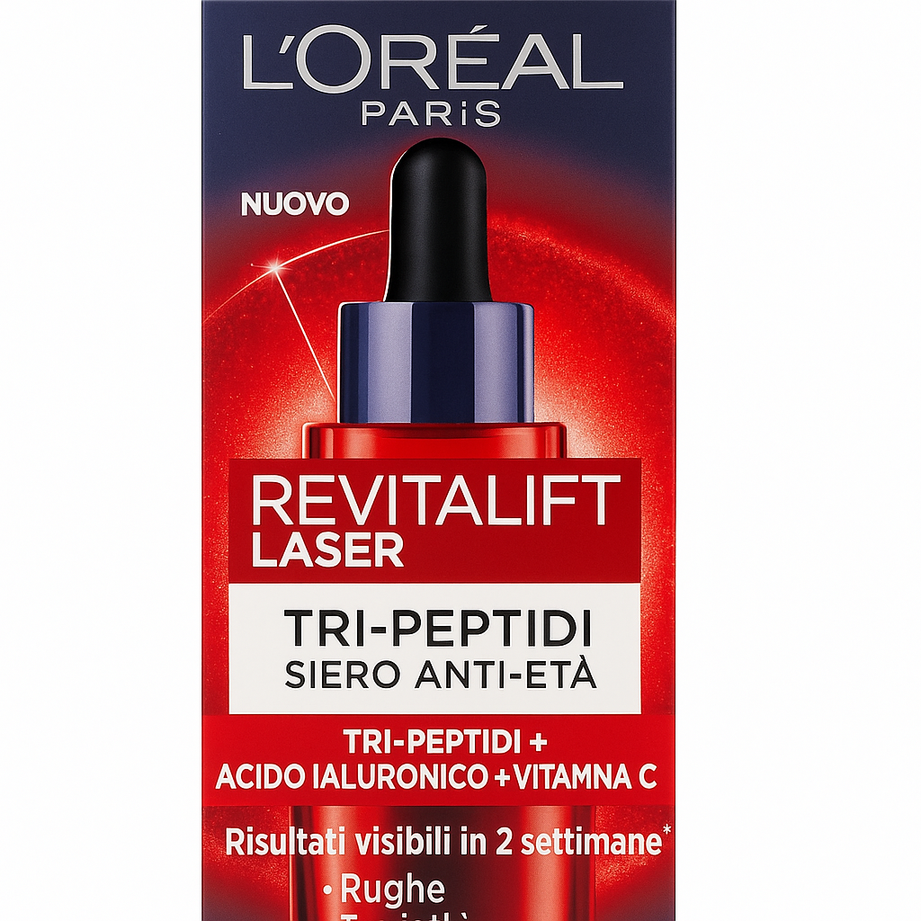 L’Oréal Revitalift Laser Siero Viso Anti-Età ai Tri-Peptidi 30 ml
