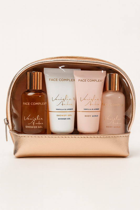 Face Complex Gift Set 04 – Set corpo 4 pezzi con pochette