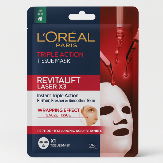 L’Oréal Revitalift Laser – Maschera in Tessuto Triple Action (28 g)