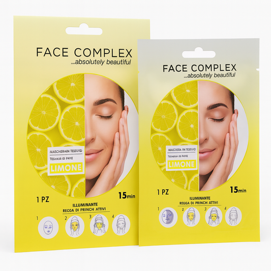 Face Complex – Maschera Viso in Tessuto al Limone (28 g)