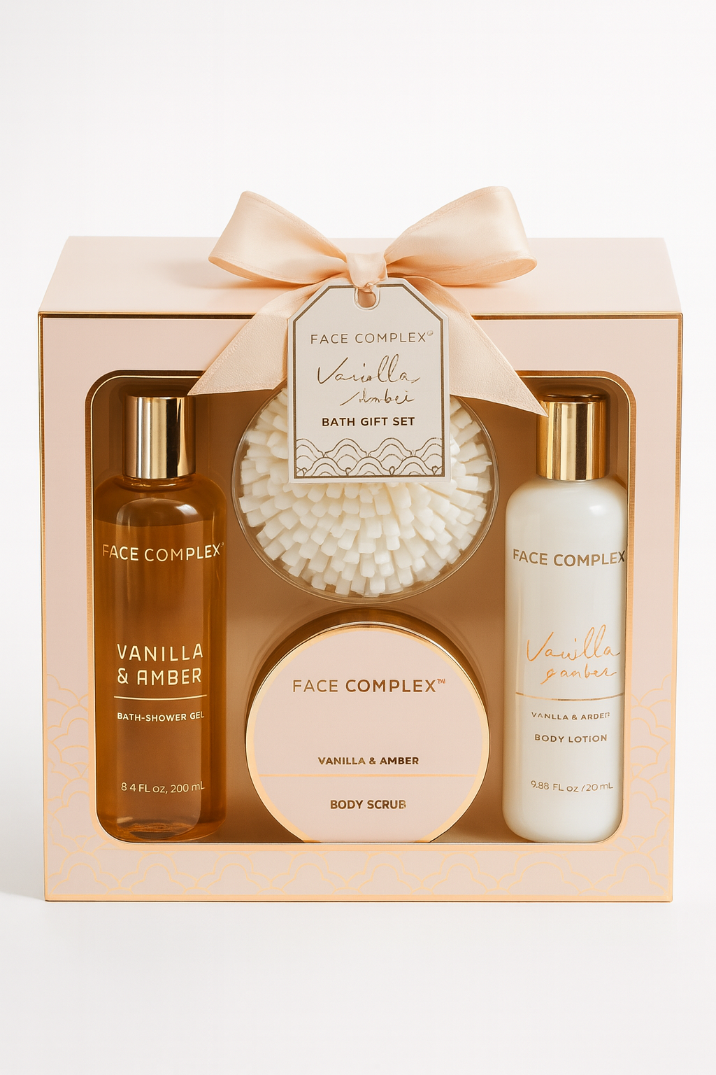Face Complex Gift Set Vaniglia e Ambra – Coffret 4 prodotti corpo
