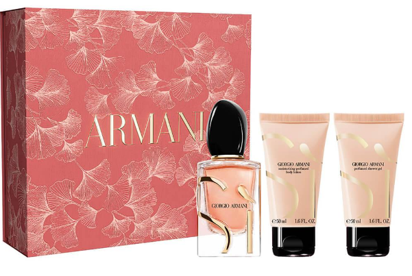 Armani Sì Coffret – Eau de Parfum Intense 50 ml + Lozione Corpo 50 ml + Gel Doccia 50 ml