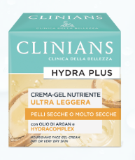 Clinians Hydra Plus Crema-Gel Nutriente Ultra Leggera – Pelli Secche 50 ml