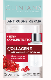 Clinians Siero Concentrato Anti-Age con Collagene ed Estratto di Melograno 30 ml