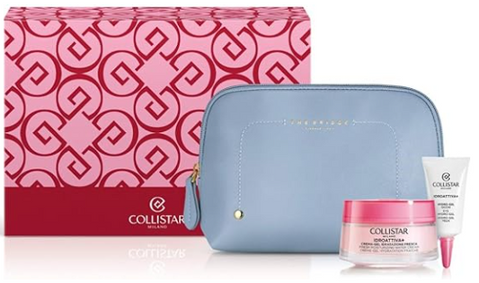 Collistar The Bridge Coffret – Crema Gel Viso Idratante 50 ml + Hydro-Gel Occhi 5 ml + Pochette The Bridge