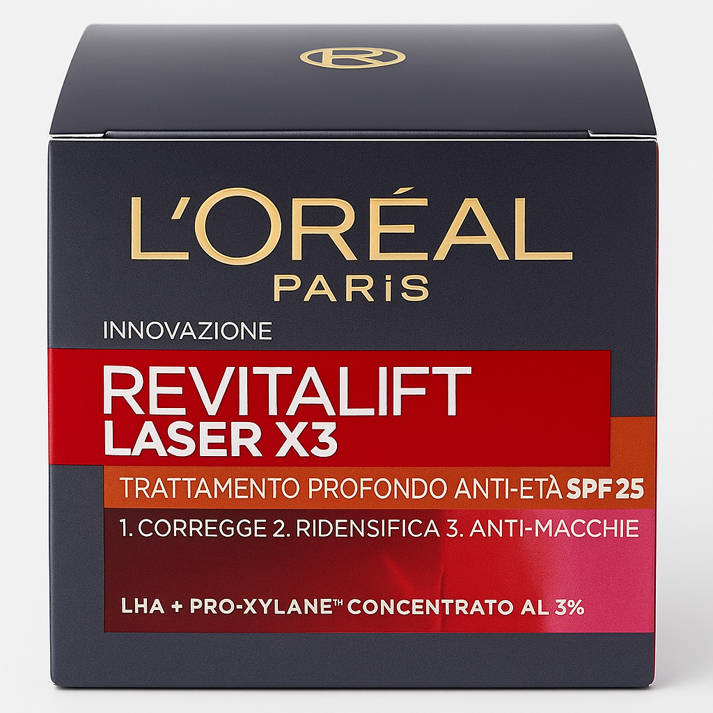L'OREAL Revitalift Laser X3 Crema Viso Giorno SPF 25 Antirughe 50ml