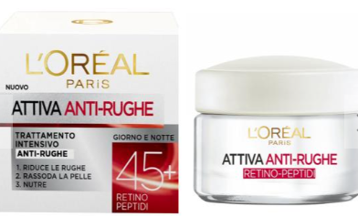 L’Oréal Paris Attiva Anti-Rughe 45+ Crema Giorno & Notte – Trattamento Intensivo Rassodante 50 ml