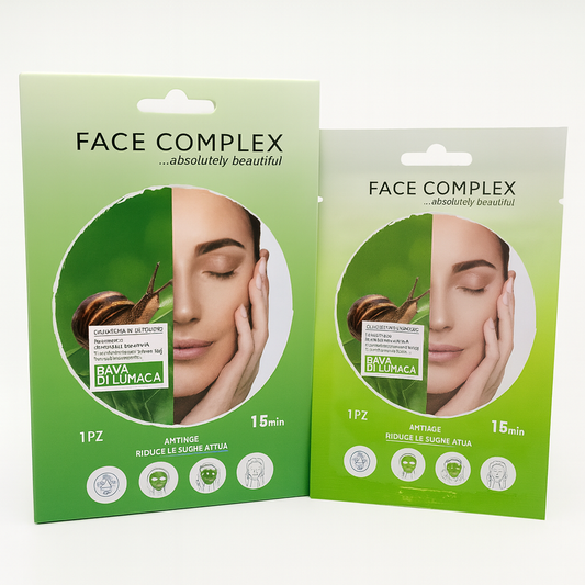 Face Complex – Maschera Viso in Tessuto alla Bava di Lumaca (28 g)