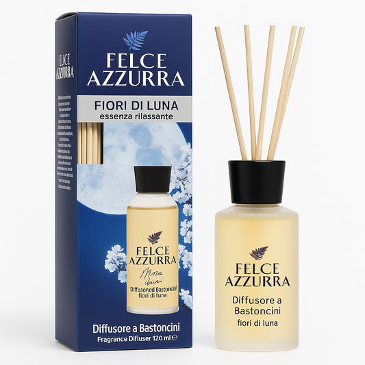 Felce Azzurra – Diffusore a Bastoncini Fiori di Luna 120 ml