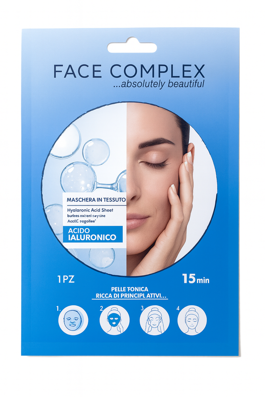 Face Complex maschera in tessuto Acido Ialuronico 28gr