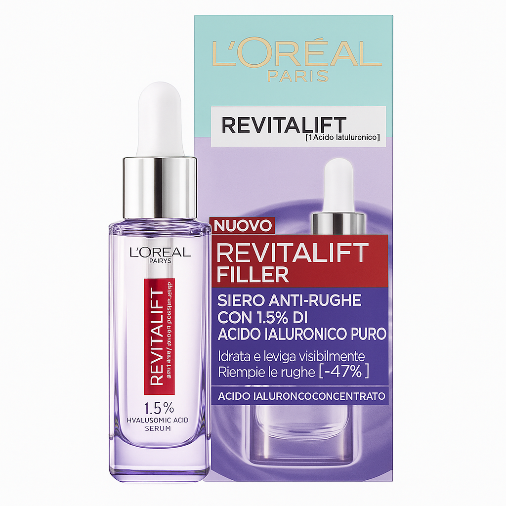 L’Oréal Revitalift Filler Siero Anti-Rughe con Acido Ialuronico 30 ml